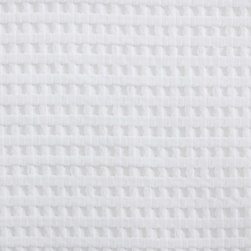Ensemble de couette réversible à motif gaufré uni Kenneth Cole, Édredon pour très grand lit + 2 très grandes ta, Blanc