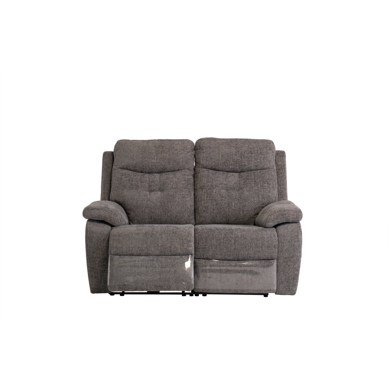 Fabric 2 Seater Reclining Sofa, Graphite