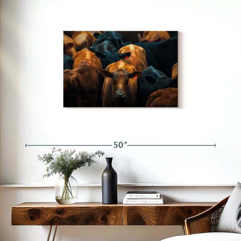 Crowle Brazilian Cows, 20" H x 30" W