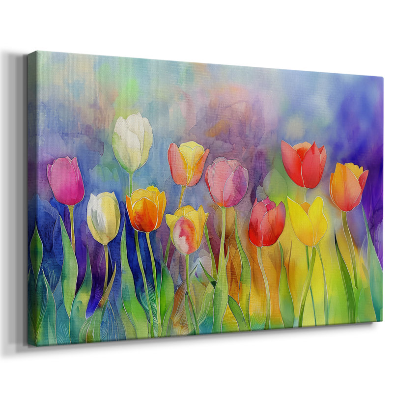 Série Floral - Lxxx - Cavas enveloppés de galerie, 24 x 36
