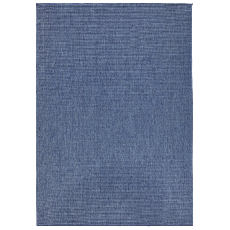 Miami Flatweave Blue Rug, Rectangular 120cm x 170cm
