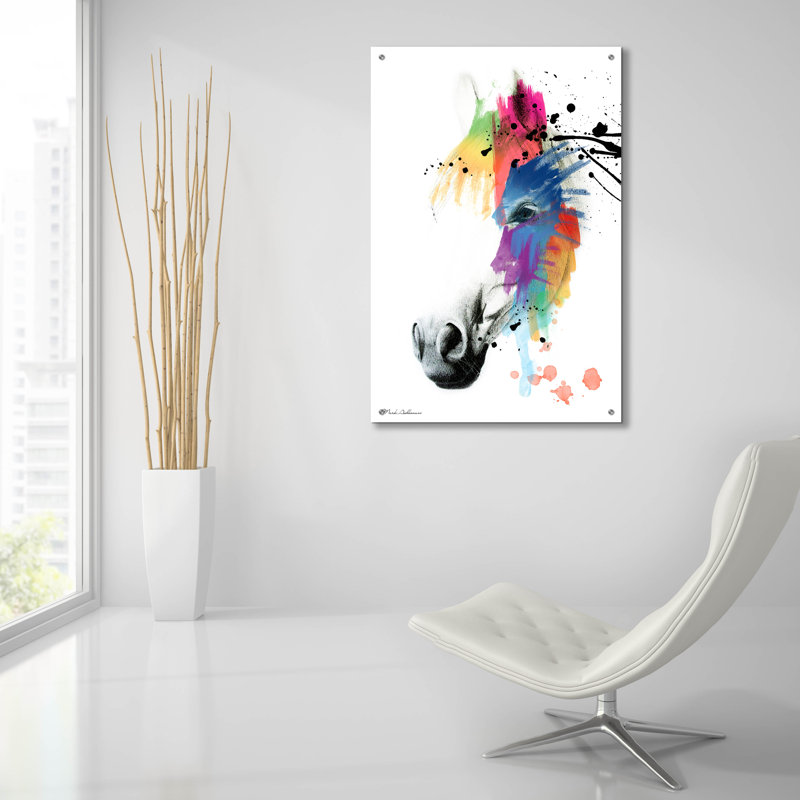 «Horse Portrait» par Mark Ashkenazi, H 36 po x l 24 po x P 0,2 po