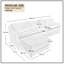 Canapé modulaire en L 106 po avec repose-pieds 106 po-713234757