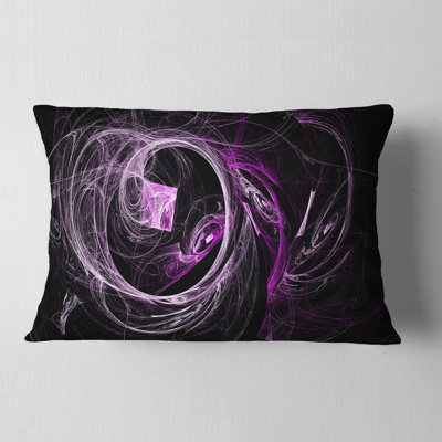 Billowing Smoke - Abstract Printed Pillow