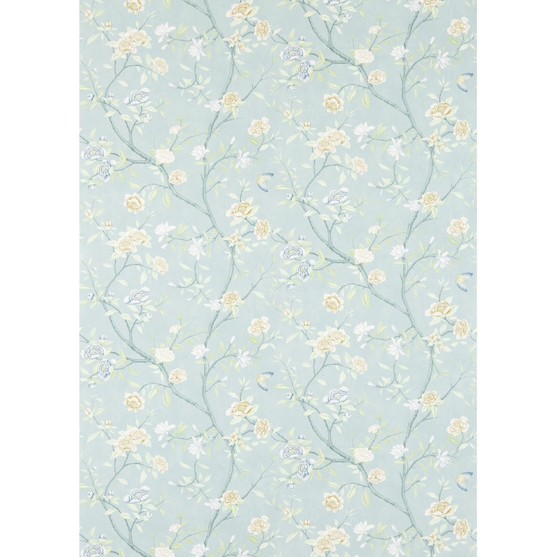Nostell Priory Wallpaper, Blue/Ivory