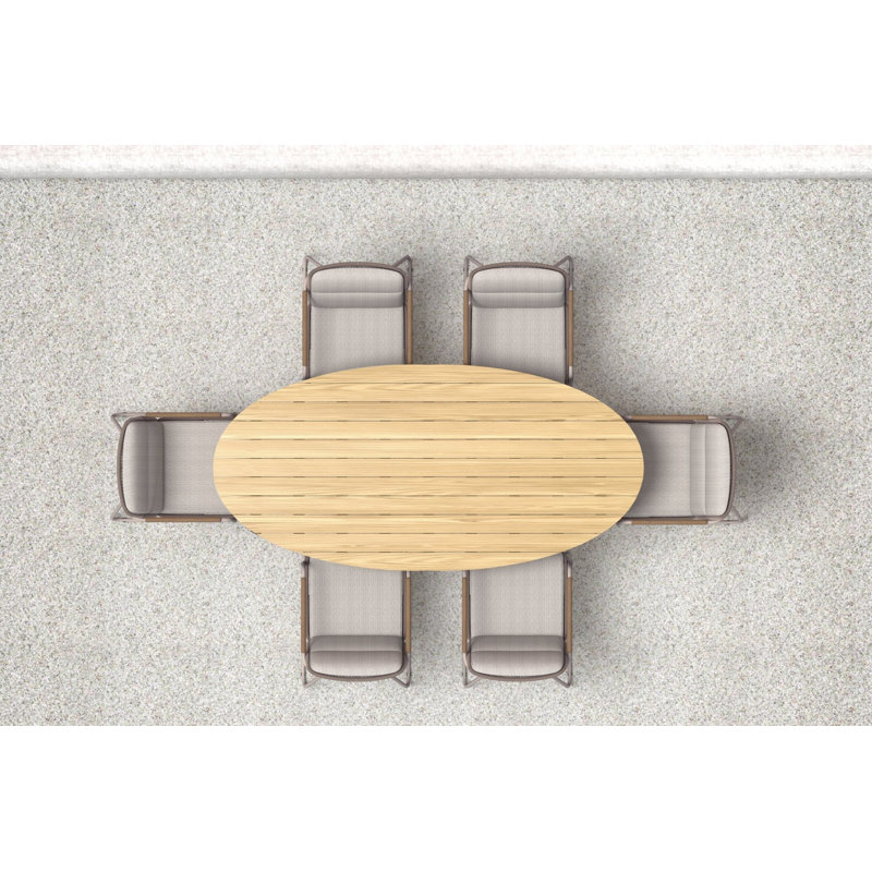 Sicily Ellipse 94" Dining Table