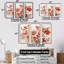 Poppies Charm In Winter Delight - ensemble d'art mural sur toile coquelicots-107749749-107749751