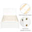 Lit plateforme simple avec tête de lit Falmouth-358597293