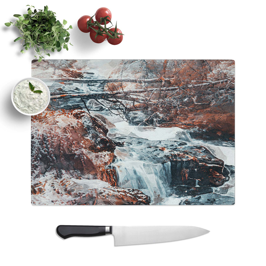 Glass Forest in Norway in Abstract Chopping Board