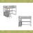 Twin Size Loft Bed With Desk And Shelves, Two Built-In Drawers-382028150-382028137