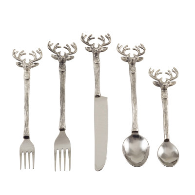 Loon Peak Dooling Stainless Steel Flatware Set