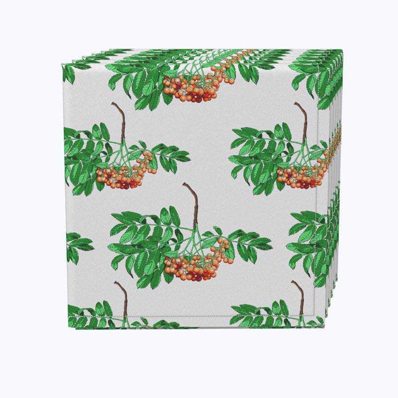 Polyester Floral Square Napkin