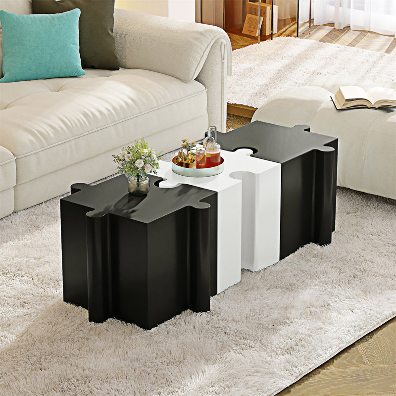 Table d'appoint d'extérieur, Blanc