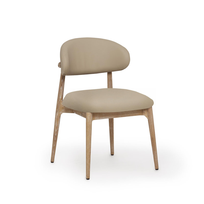 Liam 19.5'' H Upholstered Ash Side Chair, White Wash