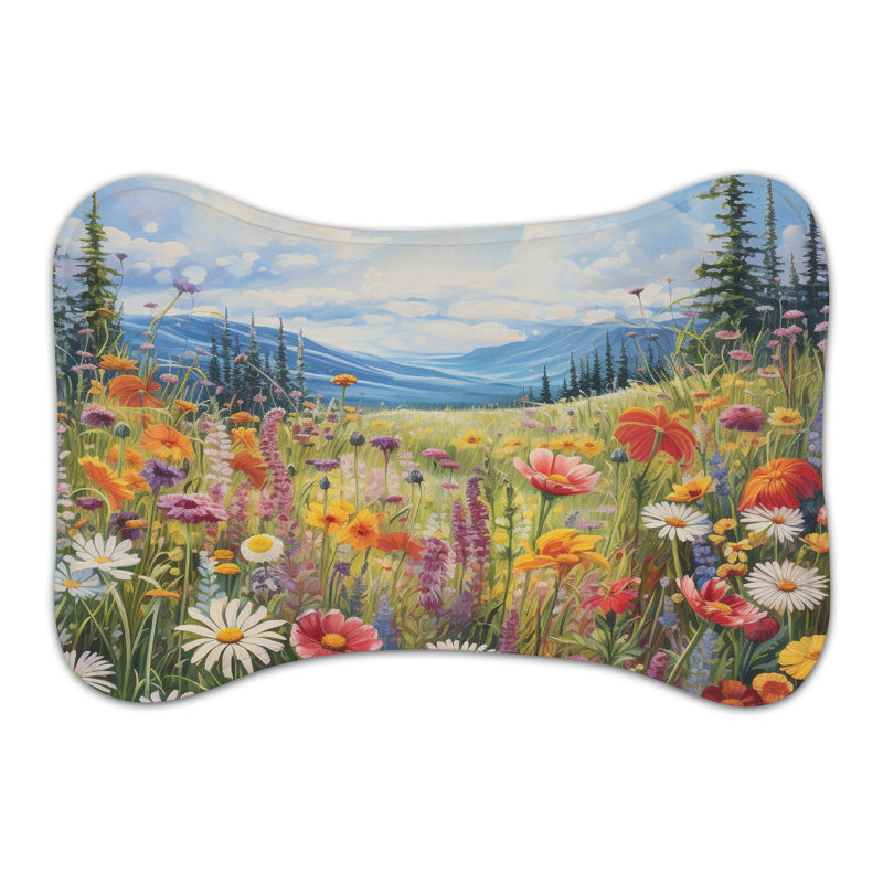 Tapis d'alimentation Mone Blossoms - 1 pièce, Moyen (18 po)
