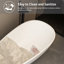 Baignoire de trempage autoportante avec drain réversible 59 po x 30 po en blanc mat