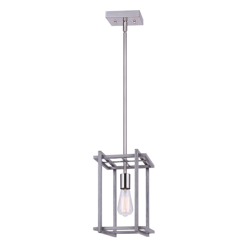 Luminaire suspendu rectangulaire 1 lumière Ajavian