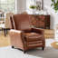 Andrena Genuine Leather Recliner with Nailhead Trim-12588764