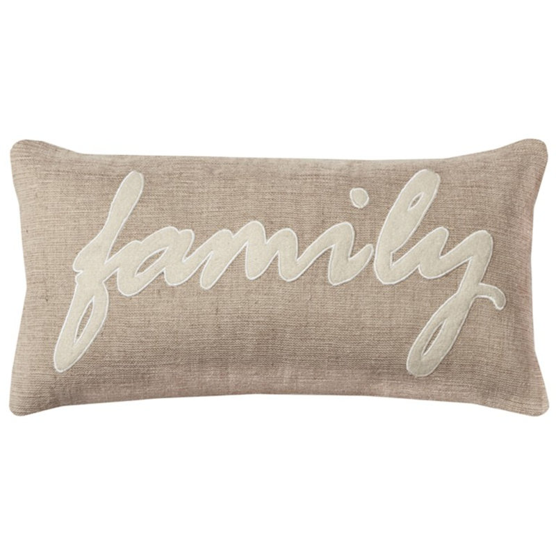 Coussin décoratif en toile de jute 