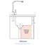 Évier de cuisine à tablier frontal en acier inoxydable T304 de calibre 16 de 24 po de profondeur, guide d'eau en forme de X pour un drainage en douceur, coin arrondi R10, revêtement à condensation, coussin de 3 m, ensemble avec ensemble de drain et