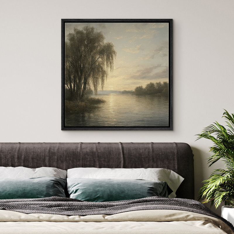 «Wall Art», reproduction d'art encadrée sur toile pour un décor rétro, Noir, 16" H x 16" W