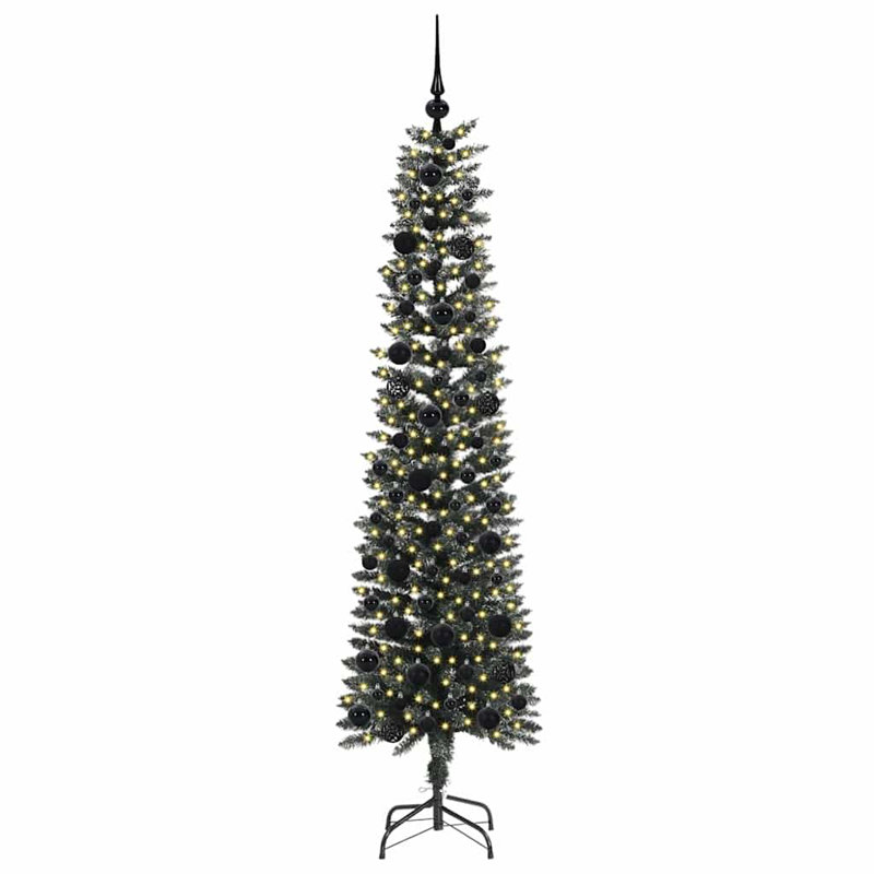 Artificial Christmas Tree with Stand, 5.91' H, Black