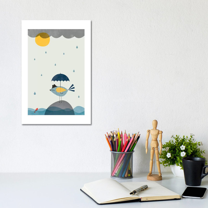 At The Creek 1 Piece Wrapped Canvas Wall Art, 30.48 cm H  x 20.32 cm W