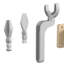 Bright Beginnings 8-Piece Commercial Grade Stainless Steel Modular Wall Systems Tool Set and Tool Holder (Not Included) with Drill