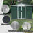 Outdoor Garden Shed Aluminum Alloy Frame With Hinge Door-125096998-125096993