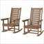 Chaises à haut dossier et chaises berçantes d'extérieur 2 pièces-1832551845