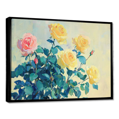 Imela, roses jaunes ensoleillées dans la nature - roses, art mural