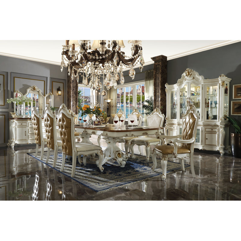 Chaise avec accoudoirs rembourrée Aleiyah en caramel écossais et perle antique (ensemble de 2)