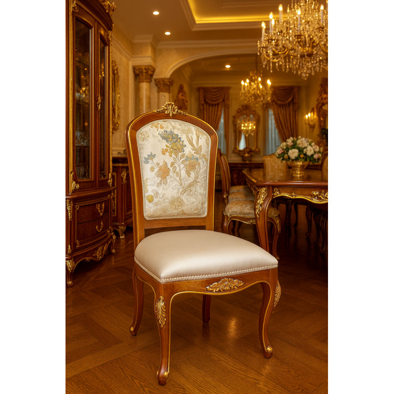 Mihhail 19'' H Cotton Upholstered Side Chair