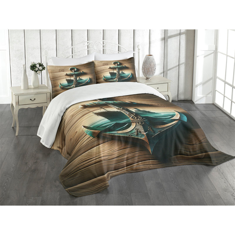 Polyester Coverlet, Queen Coverlet / Bedspread + 2 Standard Shams