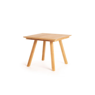 Ellie-Maye Teak Solid Wood Outdoor Dining Table , 36 " D