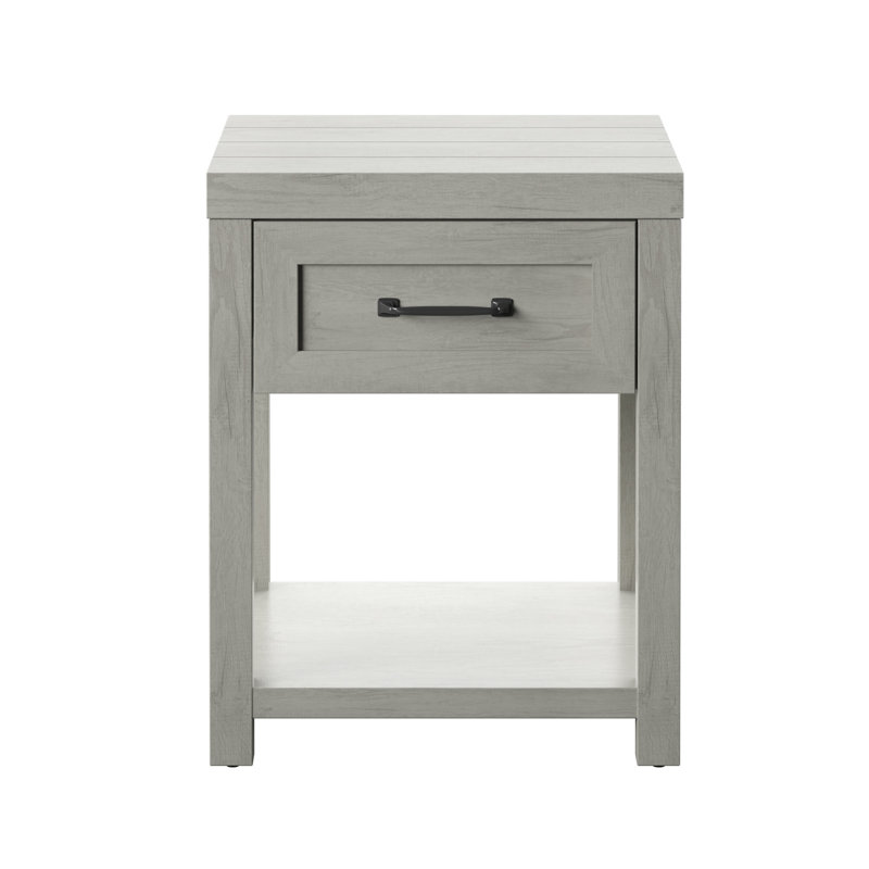 Akeal 1 Drawer Nightstand, Fairfax Oak