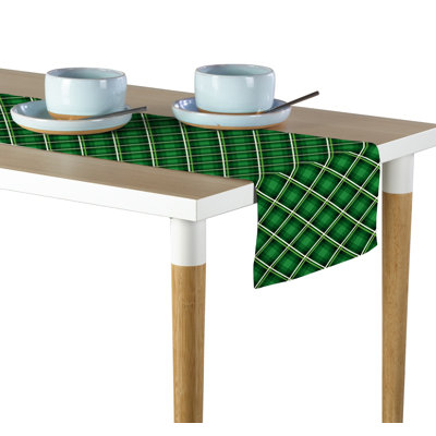 Kendala St. Patricks Plaid Table Runner