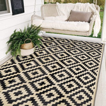 9x16 RV Mat Patio Rug Chevron Design