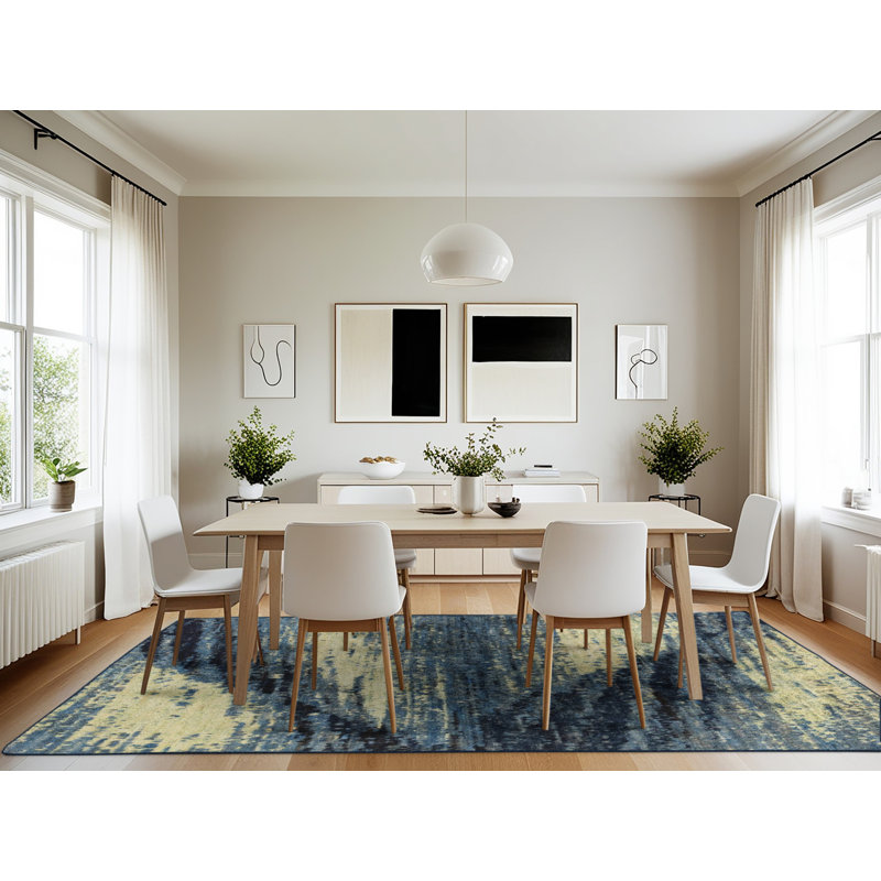 Abstract Indoor Rug, Rectangle 7' x 10'