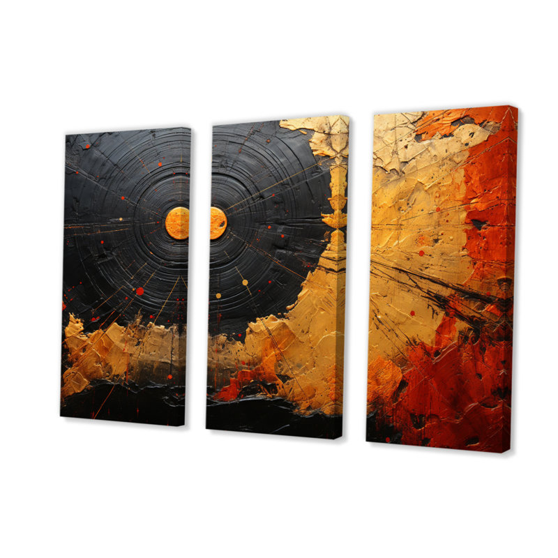 Comets Comets Cavalcade - Comets Canvas Art Print Set, 32" H x 48" W x 1" D