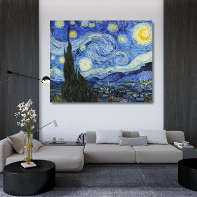 Art sur toile tendu avec Lark Manor ™ Van Gogh, Vincent: Nuit étoilée