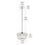 Luminaire bol suspendu unique à 3 lumières avec accents de cristal-1552886177-1552886174