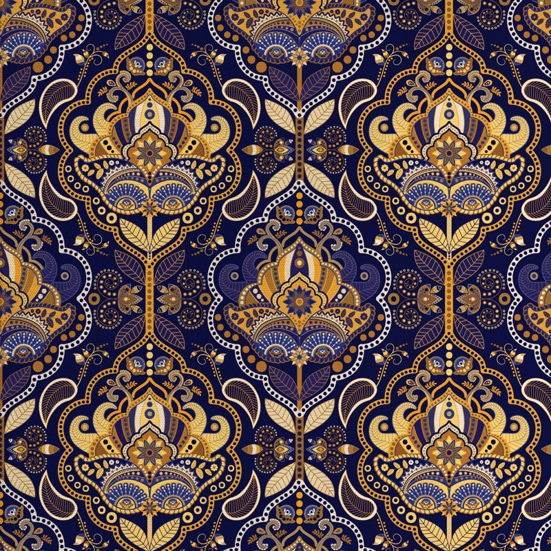 Tissu asiatique, l 58 po x L 180 po