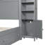 Grand lit stable avec configuration d'armoire, de tablette et de douille - gracieuse grise-1953762474-1953762473