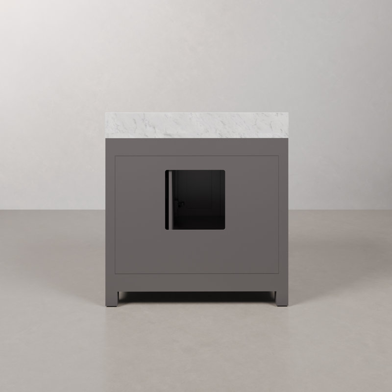 Steve 36'' W Single Vanity, Gray