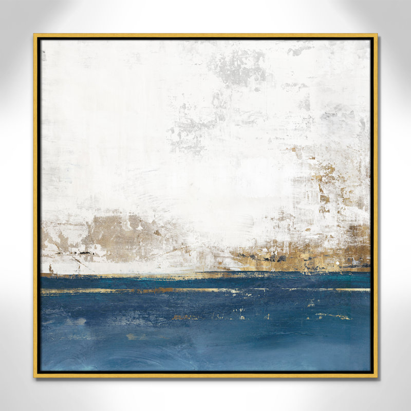 «Golden Horison Golden Horizon I» par Casa Fine Arts, Or, H 31,5 po x l 31,5 po