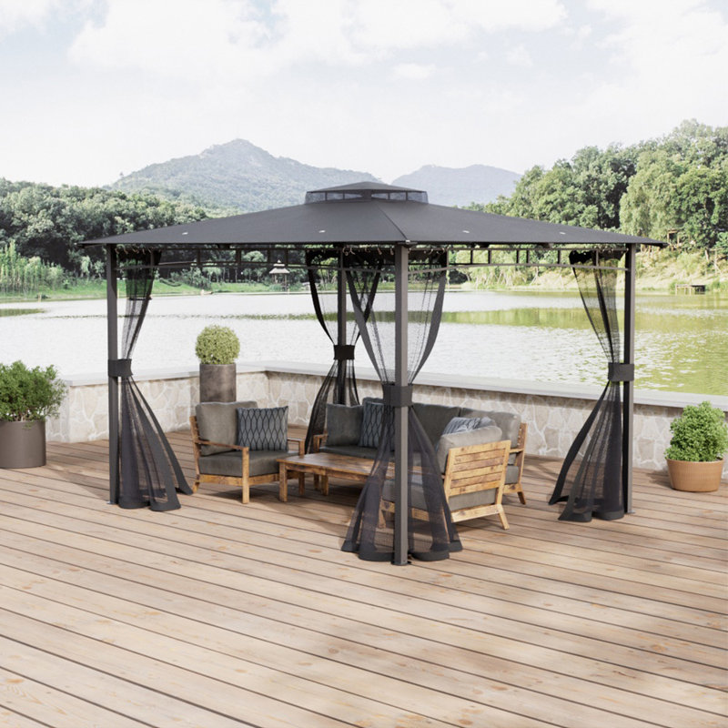 2.7m x 3.6m Metal Pergola