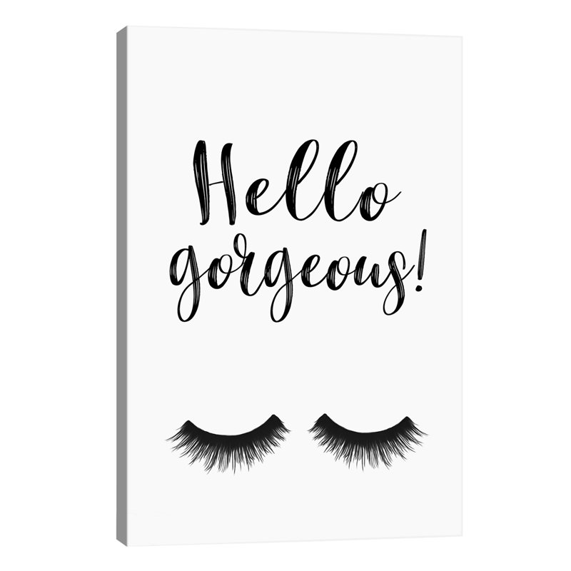 Hello Gorgeous - Wrapped Canvas Print, 101.6 cm H x 66.04 cm W x 3.175 cm D