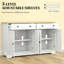 Buffet avec tiroirs de rangement et tablettes réglables-1767043569