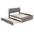 Gosdantin Teddy Fleece Upholstered Platform Bed with Trundle-449317960-449317963